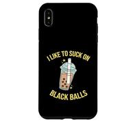 J'aime sucer des boules noires : Suck My Balls Boba Funny Coque pour iPhone XS Max