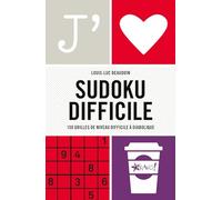 J'aime - Sudoku difficile: 160 grilles de niveau difficile à extrême