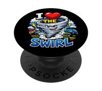 J'aime The Swirl, Jeu de Chasse aux tempêtes Amusant PopSockets PopGrip Adhésif