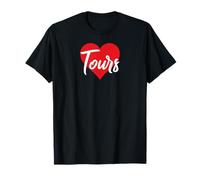 J'aime Tours France Femme Coeur T-Shirt