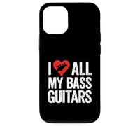 J'aime Toutes Mes Guitares Basses pour Bassiste Coque pour iPhone 12/12 Pro