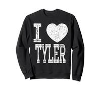 J'aime Tyler Valentine, petit ami, fils, garçon, cœur, nom de mari Sweatshirt