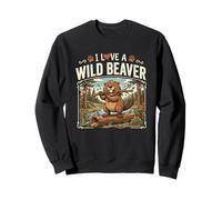 J'aime Un Castor Sauvage | Funny Beaver Sweatshirt
