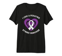 J'aime Un Enfant survivant d'un AVC T-Shirt Haut de Gamme