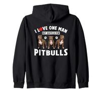 J'aime un homme mais pas mal de pitbulls Sweat à Capuche