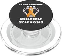 J'aime Une Personne atteinte de sclérose en plaques et plaidoyer en faveur de la sclérose en plaques PopSockets PopGrip pour MagSafe