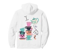 J'aime Une Tasse de thé de thé Vintage Print Tea-Pot Buveur Sweat à Capuche