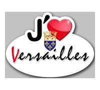 J'aime Versailles (5x3.7cm) - Sticker/Autocollant