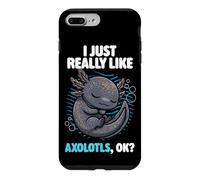 J'aime Vraiment Axolotls Ok Animal Cute Enigma Axolotl Coque pour iPhone 7 Plus/8 Plus