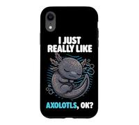 J'aime Vraiment Axolotls Ok Animal Cute Enigma Axolotl Coque pour iPhone XR