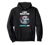 J'aime Vraiment Axolotls Ok Cute Silver Dalmatian Axolotl Sweat à Capuche