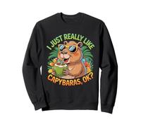 J'aime Vraiment Capybara Funny Capy Rodent Capybara Kids Sweatshirt