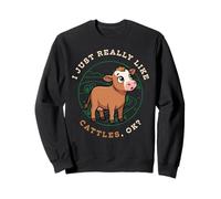 J'aime Vraiment Cattles Ok Farm Animal Cute Simmental Cow Sweatshirt