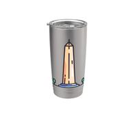 J'aime vraiment des obélisques - Monument de l'obélisque Gobelet isotherme en acier inoxydable double paroi