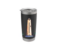 J'aime vraiment des obélisques - Monument de l'obélisque Gobelet isotherme en acier inoxydable double paroi