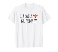 J'aime Vraiment Guernesey T-Shirt Graphique avec Valeur, Homme, Blanc, S