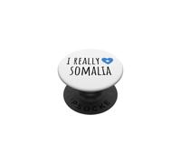 J'aime Vraiment la Somalie PopSockets PopGrip Adhésif