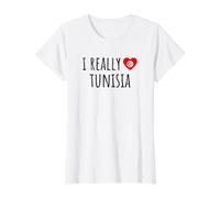 J'aime Vraiment la Tunisie T-Shirt Graphique avec Valeur