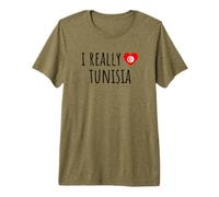 J'aime Vraiment la Tunisie T-Shirt Haut de Gamme