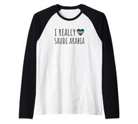 J'aime Vraiment l'Arabie Saoudite Manche Raglan