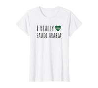 J'aime Vraiment l'Arabie Saoudite T-Shirt Graphique avec Valeur