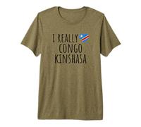 J'aime Vraiment Le Congo-Kinshasa T-Shirt Haut de Gamme