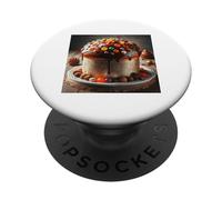 J'aime Vraiment Le Pain sucré Italien Panettone PopSockets PopGrip Adhésif