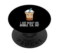 J'aime vraiment le thé aux bulles, Okay Funny Bubble Tea PopSockets PopGrip Interchangeable