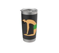 J'aime vraiment le yoga Ustrasana Camel Pose Gobelet isotherme en acier inoxydable double paroi