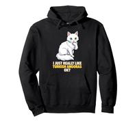 J'aime Vraiment Les Angoras turcs Ok Animal Lover Cute Cat Sweat à Capuche