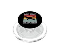 J'aime Vraiment Les Avions, OK, Funny Airplane Lover PopSockets PopGrip pour MagSafe