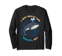 J'aime Vraiment Les Baleines Ok Sea Animals Lover, Rorqual commun Manche Longue