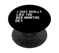 J'aime Vraiment Les BER Months Ok Fall PopSockets PopGrip Adhésif