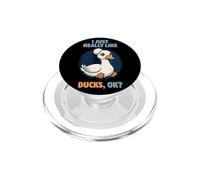 J'aime Vraiment Les Canards, ok, gibier d'eau, Mignon Canard de Bali PopSockets PopGrip pour MagSafe