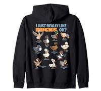 J'aime Vraiment Les Canards Ok Waterfowl Animal Lover Cute Duck Sweat à Capuche