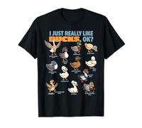 J'aime Vraiment Les Canards Ok Waterfowl Animal Lover Cute Duck T-Shirt