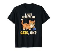 J'aime Vraiment Les Chats Ok Animal Lover Cute Munchkin T-Shirt