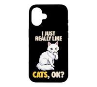 J'aime Vraiment Les Chats Ok Animal Lover Cute Turc Angora Coque pour iPhone 16
