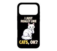 J'aime Vraiment Les Chats Ok Animal Lover Cute Turc Angora Coque pour iPhone 17 Pro Max