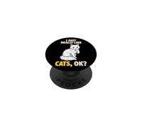 J'aime Vraiment Les Chats Ok Animal Lover Cute Turc Angora PopSockets PopGrip Adhésif