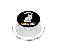 J'aime Vraiment Les Chats Ok Animal Lover Cute Turc Angora PopSockets PopGrip pour MagSafe