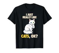 J'aime Vraiment Les Chats Ok Animal Lover Cute Turc Angora T-Shirt