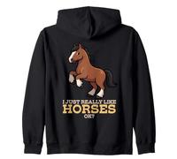 J'aime Vraiment Les Chevaux Ok Farm Animal Clydesdale Horse Sweat à Capuche