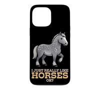 J'aime Vraiment Les Chevaux Ok Farm Animal Percheron Horse Coque pour iPhone 13 Pro Max