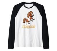 J'aime Vraiment Les Chevaux Ok Farm Animal Shetland Pony Manche Raglan