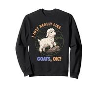 J'aime Vraiment Les chèvres Ok Farm Animal Cute Angora Goat Sweatshirt