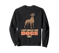J'aime Vraiment Les Chiens Ok Animal Lover Cute Great Dane Sweatshirt