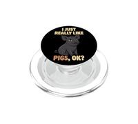J'aime Vraiment Les cochons Ok Farm Animal, Mignon Cochon ibérique PopSockets PopGrip pour MagSafe