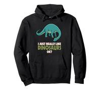 J'aime Vraiment Les Dinosaures Ok Prehistoric Diplodocus Dino Sweat à Capuche