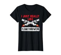 J'aime Vraiment Les Lance-Flammes Ok Flamethrower T-Shirt Graphique avec Valeur